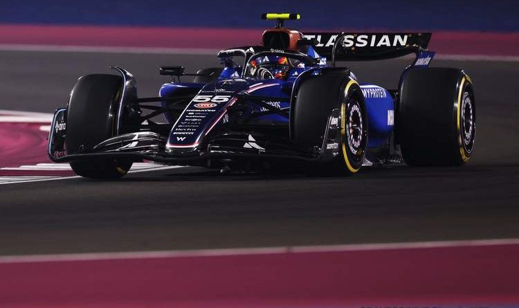 Carlos Sainz au Grand Prix du Qatar avec sa Williams