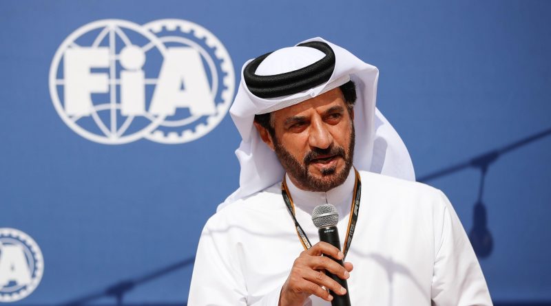 Mohammed Ben Sulayem, président de la FIA, lors d’un événement officiel de la fédération