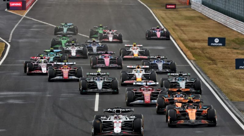 Grille F1 2026 avec les voitures alignées au départ