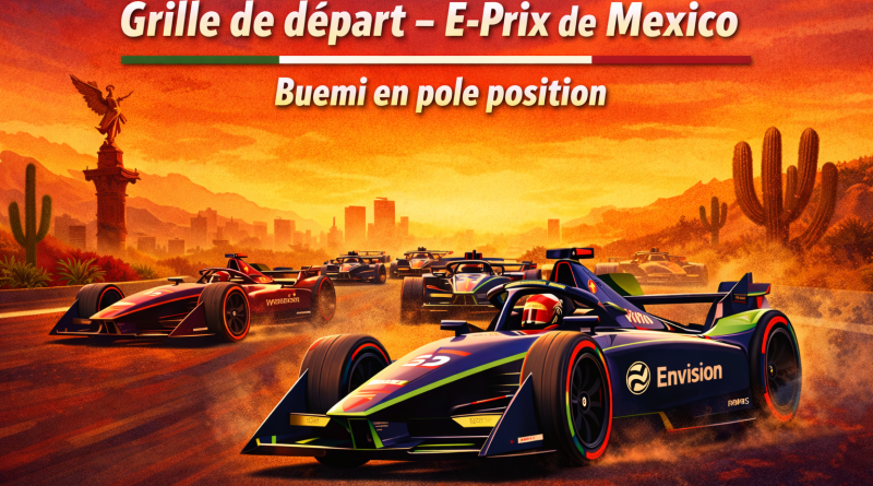 La grille de départ complète du E-Prix de Mexico