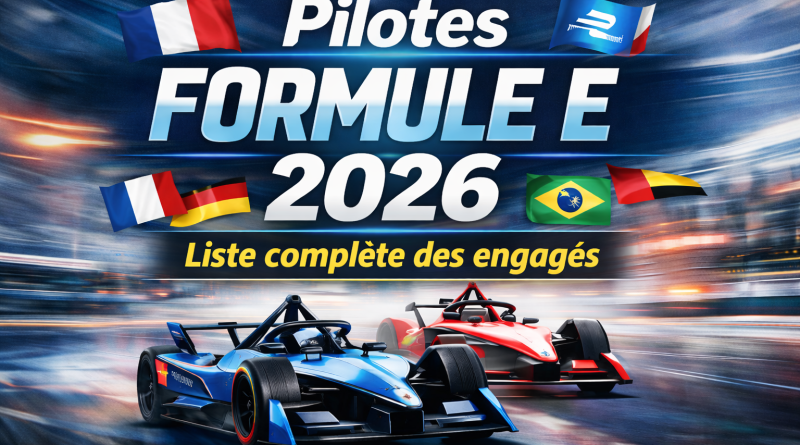 Pilotes Formule E 2026 – liste complète des engagés