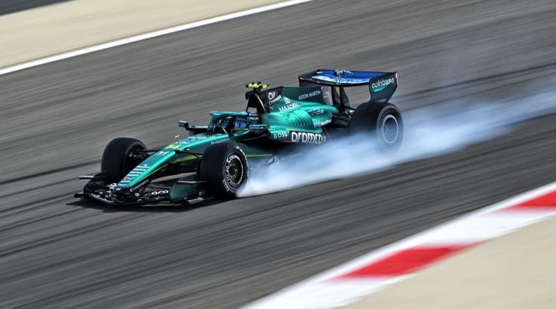 Fernando Alonso en difficultés au freinage à Bahrein avec son Aston Martin