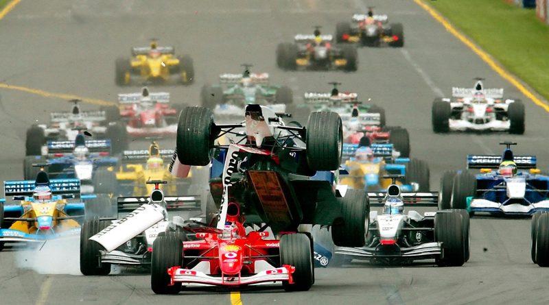 Départ chaotique en 2022 à Melbourne avec Ralf Schumacher qui décolle sur Rubens Barrichello