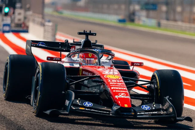 Charles Leclerc au volant de sa Ferrari SF26 lors des essais de Bahreïn 2026