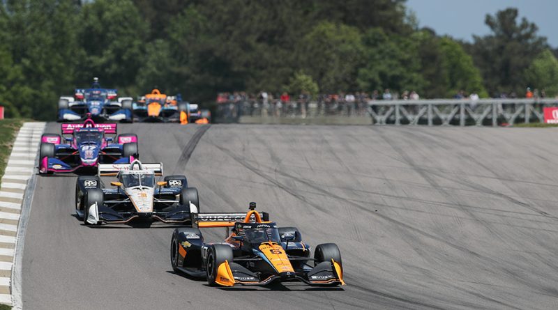 IndyCar Alabama 2026 race action at Barber Motorsports Park