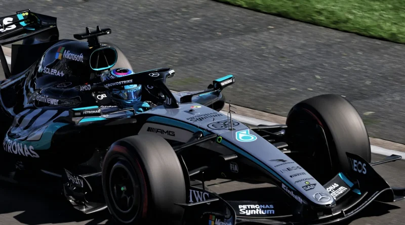 George Russell lors des el3 à Melbourne 2026