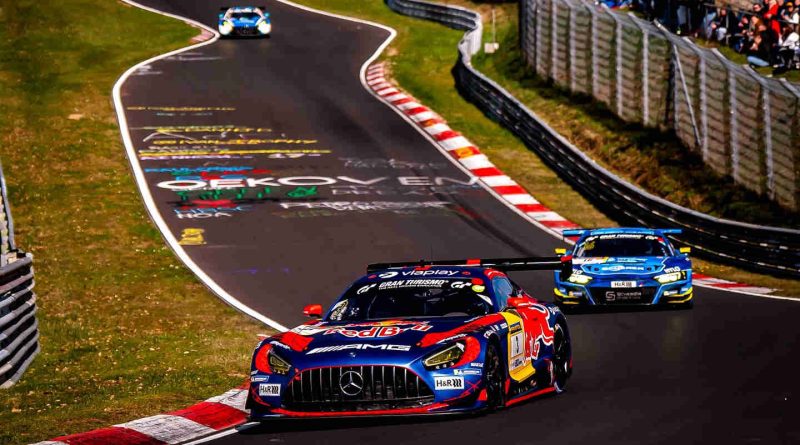 Max Verstappen au volant de sa Mercedes GT3 durant les 4h du Nurburgring