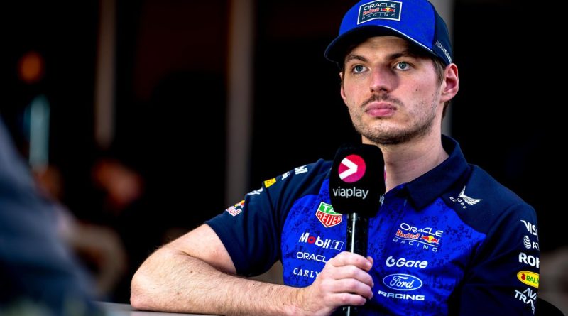Max Verstappen en conférence de presse