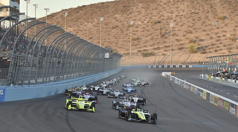 Le départ de la course IndyCar à Phoenix en 2018