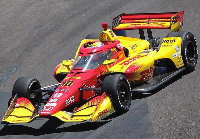 Alex Palou en piste avec le Chip Ganassi Racing