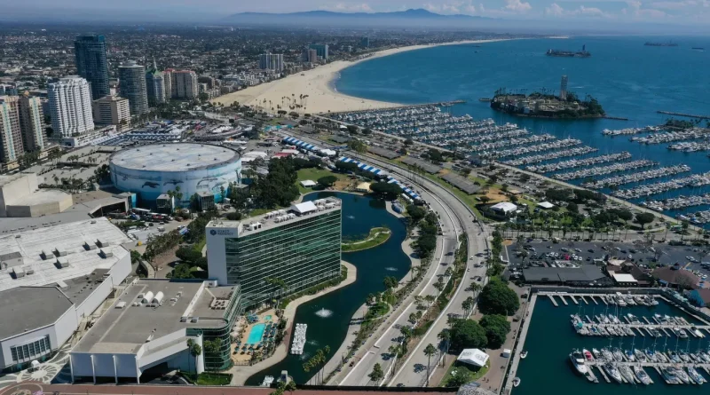 Circuit de Long Beach qui accueille le championnat IndyCar