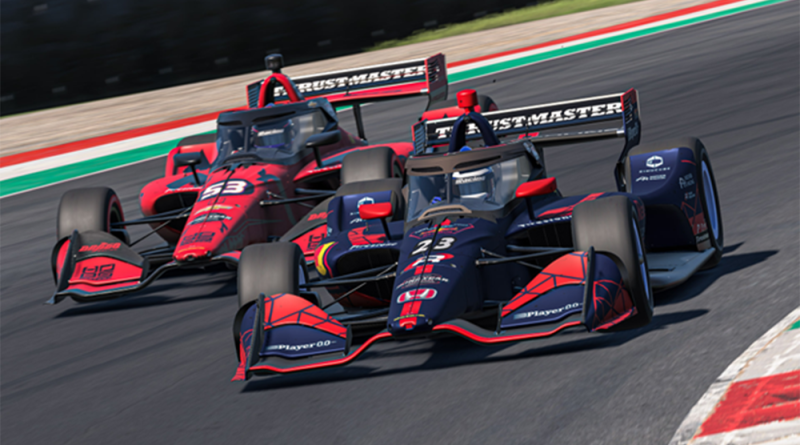 Deux monoplaces d'IndyCar à Long Beach