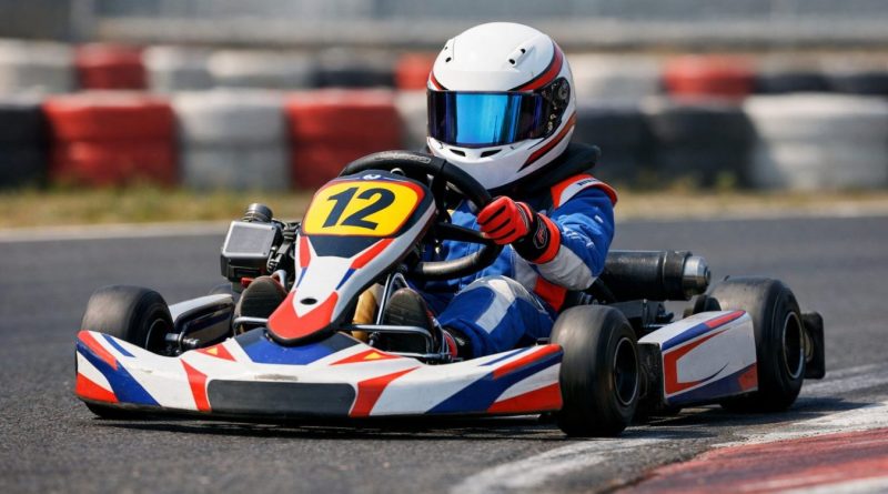 Pilote de karting en action