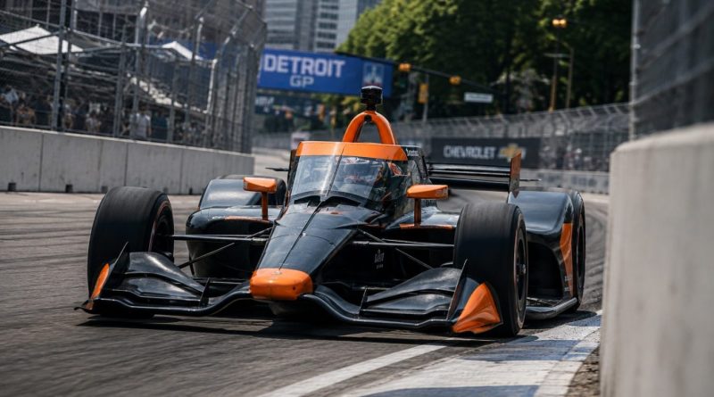 Une monoplace IndyCar au GP de Détroit 2026