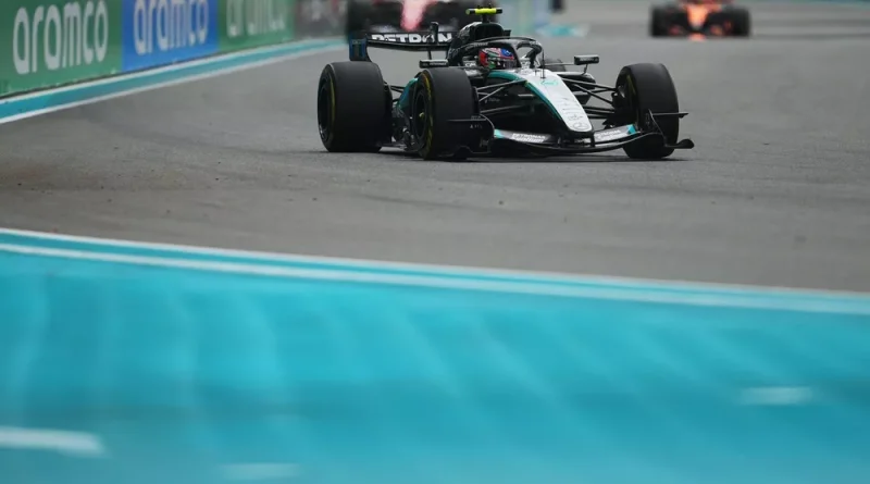 Kimi Antonelli lors du GP de Miami sur sa Mercedes